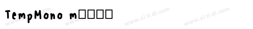 TempMono m字体转换
